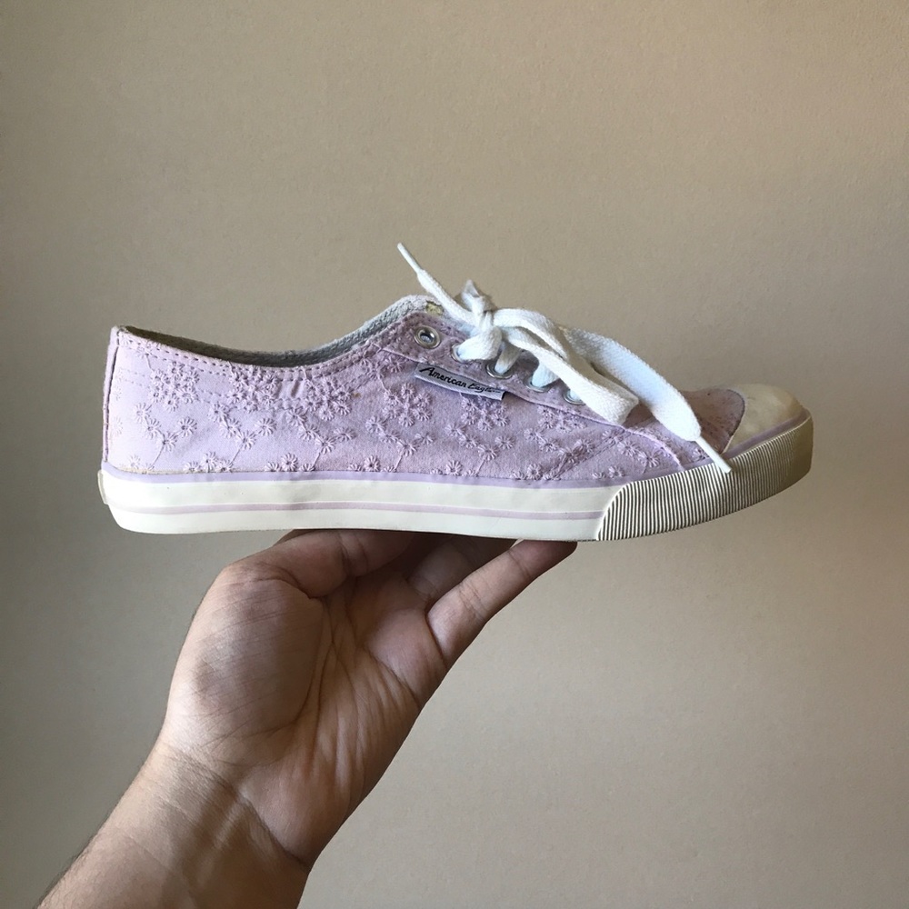 Flower Petal Detailed Lilac/Purple sneakers